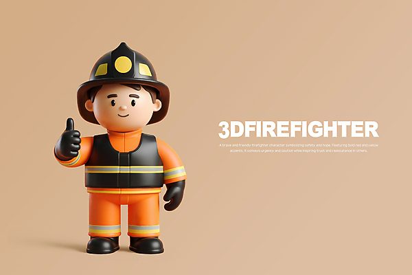 전신 PSD 편집이미지 직업 남자 유니폼 3D캐릭터 한명 서기 미소 안전 성인 3D 응급 소방관 따봉 베이지색 소방관모자 성인남자한명만 방호복 편집3D 캐릭터 모자_잡화 1 옷 컬러 모션 표정 사람 긴급 최고 구조원 소방 디지털합성 남자한명만 성인남자만 파일형식