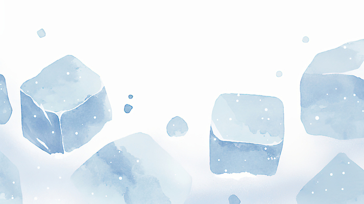 JPG 조각 하늘색 일러스트 수채화 사람없음 얼음 흰색 차가움 파편 국내일러스트 AI일러스트 AI콘텐츠 자연요소 컬러 파란색 파일형식