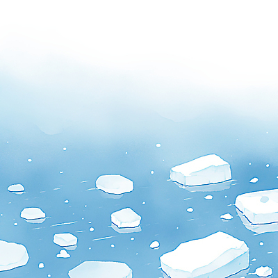 JPG 조각 하늘색 일러스트 수채화 사람없음 얼음 차가움 파편 국내일러스트 AI일러스트 AI콘텐츠 자연요소 파란색 파일형식