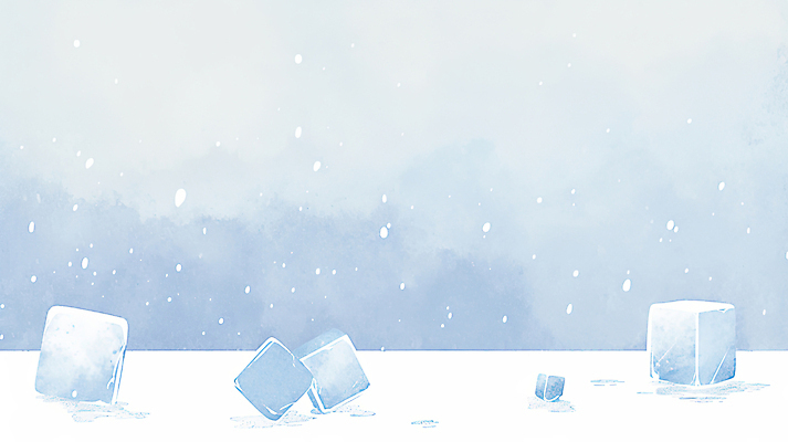 JPG 조각 하늘색 일러스트 수채화 사람없음 설원 얼음 차가움 파편 눈내림 국내일러스트 AI일러스트 AI콘텐츠 자연요소 눈_날씨 파란색 파일형식