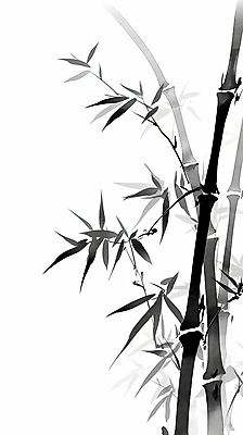JPG 일러스트 붓터치 수묵화 사람없음 검은색 대나무 한국화 국내일러스트 AI일러스트 AI콘텐츠 나무 컬러 미술 동양화 파일형식