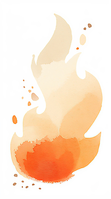 JPG 일러스트 불꽃 수채화 사람없음 빨간색 뜨거움 이펙트그래픽 국내일러스트 AI일러스트 AI콘텐츠 컬러 그래픽백그라운드 불 파일형식