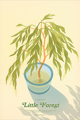 PSD 나무 포스터 화분 일러스트 그림자 사람없음 컵 연두색 물 평화 미니멀 테라리움 국내일러스트 자연요소 식물 식기 컨셉 초록색 원예 파일형식