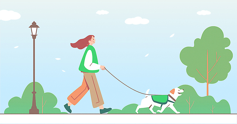 전신 구름 여자 행복 반려견 가로등 일러스트 함께함 한명 성인 걷기 산책 잡기 강아지 목줄 강아지옷 순찰 성인여자한명만 국내일러스트 반려견순찰대 AI파일 자연요소 1 공공시설 감정 컨셉 모션 휴식 사람 반려동물 개 애견용품 여자한명만 성인여자만 파일형식 벡터 반려용품