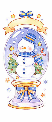 JPG 별 리본 크리스마스 겨울 일러스트 눈사람 수채화 선물 사람없음 장식 파란색 크리스마스트리 눈 스노글로브 국내일러스트 AI일러스트 AI콘텐츠 자연요소 계절 기념일 컬러 날씨 파일형식