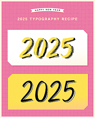 손글씨 디자인 분홍색 일러스트 캘리그라피 붓터치 새해 프레임 타이포그라피 사람없음 노란색 라벨 메모지 연하장 2025년 을사년 국내일러스트 AI파일 카드프레임 문자 컬러 카드_감사 사무용품 연도 파일형식 벡터