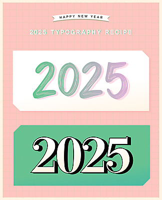 손글씨 디자인 분홍색 일러스트 캘리그라피 붓터치 새해 프레임 타이포그라피 사람없음 초록색 라벨 메모지 연하장 2025년 을사년 국내일러스트 AI파일 카드프레임 문자 컬러 카드_감사 사무용품 연도 파일형식 벡터