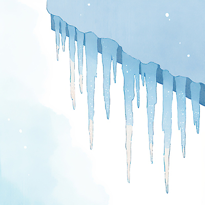 JPG 겨울 일러스트 지붕 풍경 사람없음 파란색 얼음 눈 차가움 처마 고드름 국내일러스트 AI일러스트 AI콘텐츠 자연요소 계절 컬러 날씨 파일형식