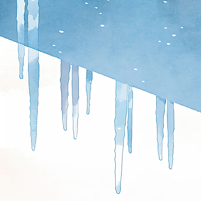 JPG 겨울 일러스트 지붕 풍경 사람없음 파란색 얼음 눈 차가움 처마 고드름 국내일러스트 AI일러스트 AI콘텐츠 자연요소 계절 컬러 날씨 파일형식