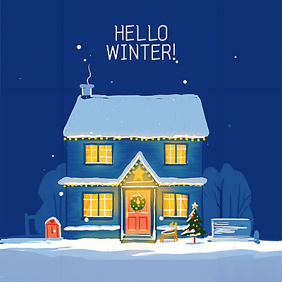 PSD 나무 별 겨울 가로등 일러스트 창문 밤하늘 주택 따뜻함 굴뚝 사람없음 파란색 빛 크리스마스트리 고요 눈 눈송이 연기 야간 눈길 크리스마스리스 국내일러스트 자연요소 식물 계절 공공시설 길 컬러 크리스마스 하늘 날씨 눈_날씨 건물 화환 파일형식