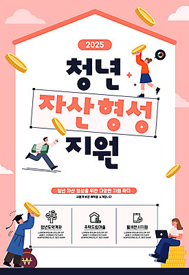 전신 구름 템플릿 여자 남자 포스터 분홍색 지폐 학사모 주택 들기 앉기 여러명 청년 노트북 반짝임 달리기 손들기 동전 졸업가운 돈자루 재산 대출 정책 지원 청년만 2025년 을사년 이미지템플릿 AI파일 자연요소 모자_잡화 컬러 다수 돈 졸업 모션 사람 성인 건물 금융 전자제품 가운 연도 성인만 파일형식 벡터