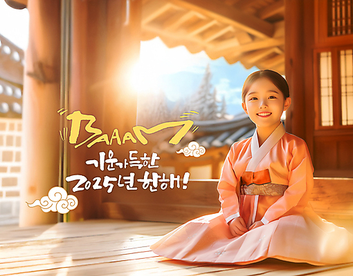 전신 PSD 편집이미지 전통 여자 어린이 한옥 한명 미소 앉기 소녀 빛 설날 새해인사 한복 손모으기 구름모양 의료성형뷰티 소녀한명만 2025년 을사년 이미지편집 모양 1 한국전통 명절 고건축 모션 새해 표정 사람 손짓 인사 전통의상 연도 여자한명만 소녀만 파일형식 구름_자연