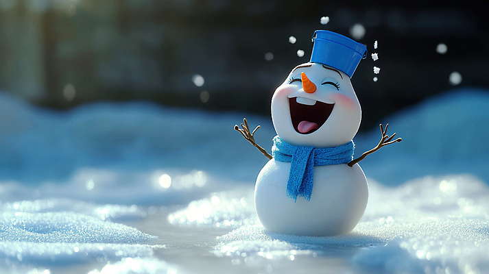 JPG 편집이미지 행복 눈사람 웃음 사람없음 귀여움 설원 만세 양동이 즐거움 겨울풍경 편집실사 AI컴퓨터그래픽 AI콘텐츠 감정 컨셉 겨울 모션 눈_날씨 표정 풍경 CG 파일형식