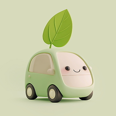 PSD 편집이미지 교통수단 자동차 나뭇잎 3D캐릭터 웃음 사람없음 3D 그린에너지 전기에너지 입체 에코 친환경 전기자동차 친환경자동차 편집3D 캐릭터 육상교통 교통 잎 표정 환경 에너지 디지털합성 파일형식