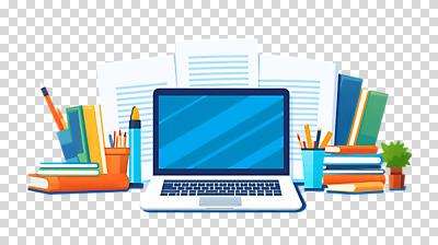 편집이미지 화분 종이 수업 누끼 사람없음 파란색 노트북 스터디 연필 펜 모니터 키보드 연필꽂이 온라인 PNG 온라인강의 이러닝 편집소스 교육 컬러 문구용품 학용품 전자제품 학습 컴퓨터 필기구 강의 파일형식 언택트