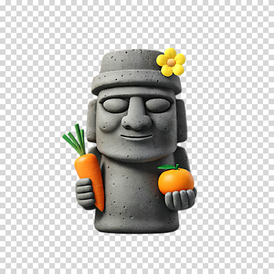 편집이미지 귤 누끼 사람없음 3D 당근 회색 돌하르방 유채 PNG 현무암 편집소스 꽃 컬러 과일 뿌리채소 디지털합성 화산암 파일형식