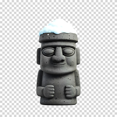 편집이미지 누끼 사람없음 3D 회색 눈 돌하르방 PNG 현무암 편집소스 자연요소 컬러 날씨 디지털합성 화산암 파일형식