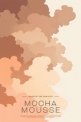 PSD 배너 백그라운드 일러스트 사람없음 갈색 유행 심플 세련 2025년 트렌드컬러 국내일러스트 모카무스 컬러 연도 파일형식