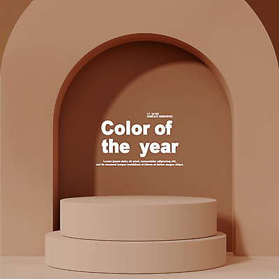 PSD 편집이미지 사람없음 인테리어 유행 공간 무대 구조물 모던 아치 포디움 세련 2025년 미니멀 트렌드컬러 이미지편집 모카무스 디자인 건축 컬러 연도 파일형식