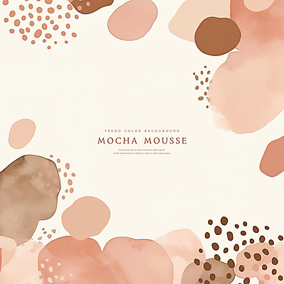 PSD 백그라운드 일러스트 추상 수채화 사람없음 갈색 유행 2025년 트렌드컬러 국내일러스트 모카무스 컬러 무늬 연도 파일형식