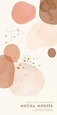 PSD 백그라운드 일러스트 추상 수채화 사람없음 갈색 유행 2025년 트렌드컬러 국내일러스트 모카무스 컬러 무늬 연도 파일형식