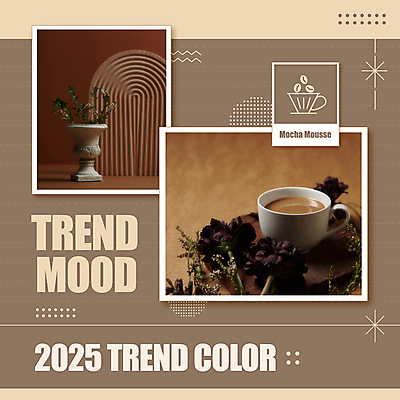 템플릿 커피 컬러 사람없음 장식 인테리어 갈색 유행 커피잔 오브젝트 2025년 트렌드컬러 이미지템플릿 2025트렌드 모카무스 AI파일 디자인 음료 잔 연도 파일형식 벡터