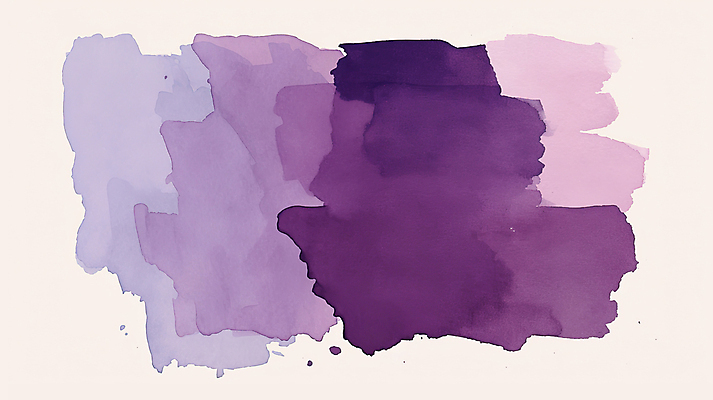 JPG 백그라운드 일러스트 붓터치 수채화 사람없음 보라색 물감 번짐 겹침 국내일러스트 AI일러스트 AI콘텐츠 컬러 미술도구 파일형식 효과