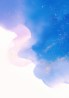 JPG 분홍색 백그라운드 일러스트 붓터치 수채화 사람없음 파란색 번짐 국내일러스트 AI일러스트 AI콘텐츠 컬러 파일형식 효과