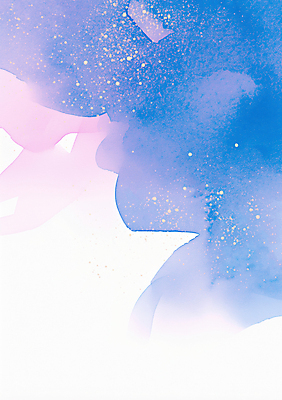 JPG 분홍색 백그라운드 일러스트 붓터치 수채화 사람없음 파란색 번짐 국내일러스트 AI일러스트 AI콘텐츠 컬러 파일형식 효과