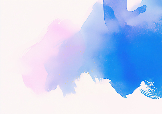 JPG 분홍색 백그라운드 일러스트 붓터치 수채화 사람없음 파란색 번짐 국내일러스트 AI일러스트 AI콘텐츠 컬러 파일형식 효과