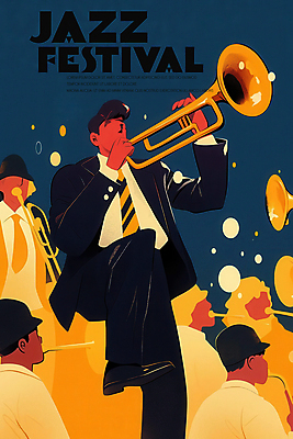 PSD 여자 남자 포스터 연주 일러스트 들기 정장 여러명 성인 빛 축제 공연 연주자 무대 분위기 재즈 다리들기 트롬본 성인만 국내일러스트 옷 음악 다수 컨셉 모션 사람 이벤트 음악가 금관악기 파일형식