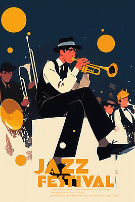 PSD 남자 포스터 연주 일러스트 들기 여러명 성인 빛 축제 공연 분위기 트럼펫 재즈 성인남자만 국내일러스트 음악 다수 컨셉 모션 사람 이벤트 금관악기 남자만 성인만 파일형식