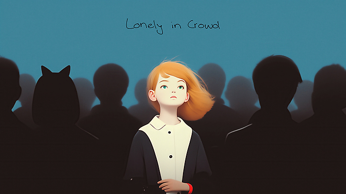 JPG 응시 여자 남자 일러스트 그림자 여러명 성인 파란색 빛 올려보기 고독 군중 성인만 국내일러스트 AI일러스트 AI콘텐츠 시선 감정 컬러 다수 모션 사람 파일형식