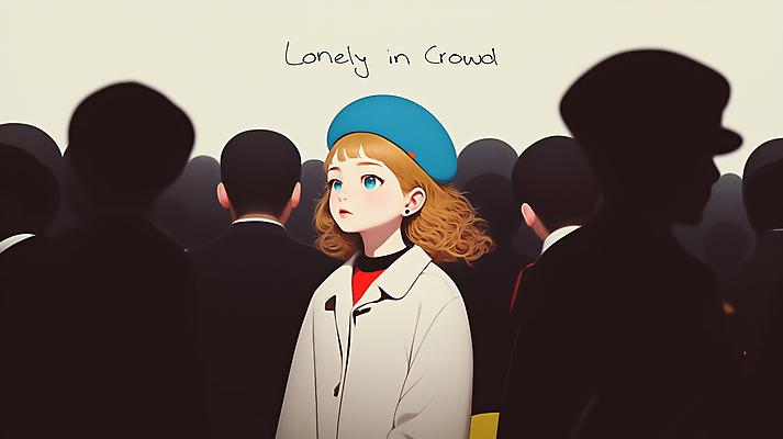 JPG 모자 응시 여자 남자 일러스트 그림자 여러명 성인 빛 코트 고독 군중 베이지색 성인만 국내일러스트 AI일러스트 AI콘텐츠 시선 잡화 감정 컬러 다수 사람 외투 파일형식