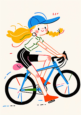 JPG 전신 모자 여자 일러스트 청소년 한명 앉기 취미 컬러풀 운동 자전거 귀걸이 잡기 승차 십대여자한명만 국내일러스트 AI일러스트 AI콘텐츠 1 잡화 컬러 장신구 모션 건강 사람 바이크 여자한명만 십대여자만 파일형식