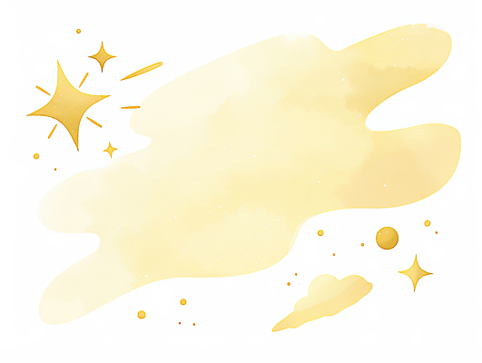 JPG 일러스트 수채화 사람없음 반짝임 노란색 물감 번짐 국내일러스트 AI일러스트 AI콘텐츠 컬러 모션 미술도구 파일형식 효과