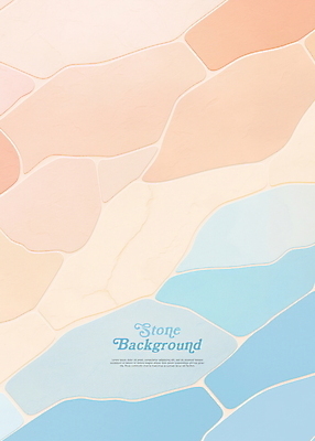 PSD 하늘색 백그라운드 일러스트 추상 사람없음 타일 스톤 베이지색 타일바닥 파스텔톤 국내일러스트 컬러 무늬 바닥 파란색 파일형식