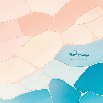 PSD 하늘색 백그라운드 일러스트 추상 사람없음 타일 스톤 베이지색 타일바닥 파스텔톤 국내일러스트 컬러 무늬 바닥 파란색 파일형식