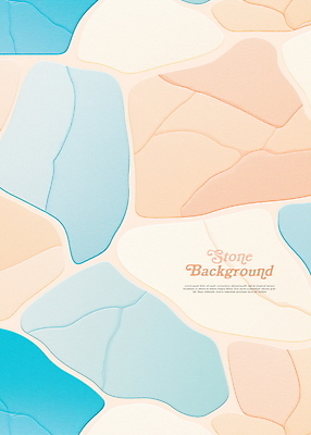 PSD 하늘색 백그라운드 일러스트 추상 사람없음 타일 스톤 베이지색 타일바닥 파스텔톤 국내일러스트 컬러 무늬 바닥 파란색 파일형식