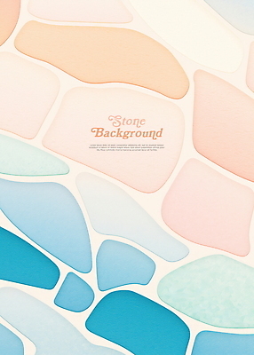 PSD 하늘색 백그라운드 일러스트 추상 사람없음 타일 스톤 베이지색 타일바닥 파스텔톤 국내일러스트 컬러 무늬 바닥 파란색 파일형식
