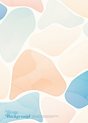 PSD 하늘색 백그라운드 일러스트 추상 사람없음 타일 스톤 베이지색 타일바닥 파스텔톤 국내일러스트 컬러 무늬 바닥 파란색 파일형식