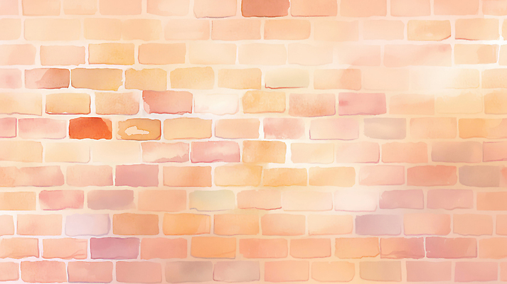 JPG 벽 백그라운드 일러스트 벽돌 벽면 사람없음 주황색 파스텔톤 국내일러스트 AI일러스트 AI콘텐츠 컬러 파일형식