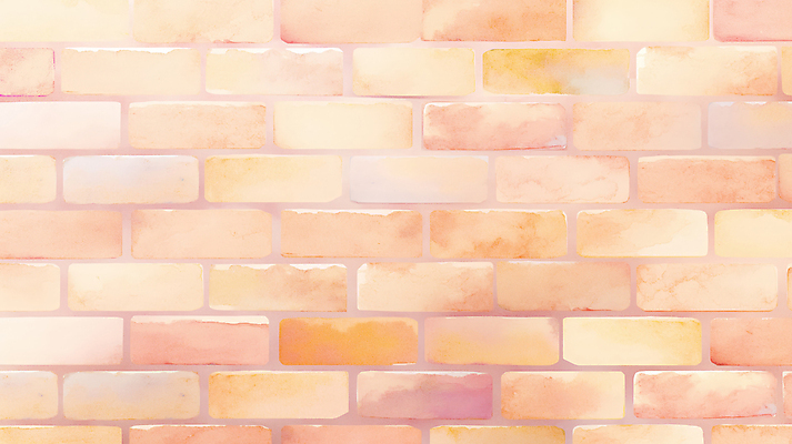 JPG 벽 백그라운드 일러스트 벽돌 벽면 사람없음 베이지색 파스텔톤 국내일러스트 AI일러스트 AI콘텐츠 컬러 파일형식