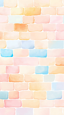 JPG 벽 분홍색 백그라운드 일러스트 벽돌 벽면 사람없음 파스텔톤 국내일러스트 AI일러스트 AI콘텐츠 컬러 파일형식