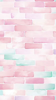 JPG 벽 분홍색 백그라운드 일러스트 벽돌 벽면 사람없음 파스텔톤 국내일러스트 AI일러스트 AI콘텐츠 컬러 파일형식