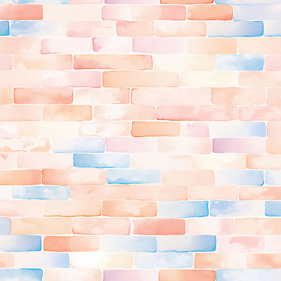 JPG 벽 분홍색 백그라운드 일러스트 벽돌 벽면 사람없음 파스텔톤 국내일러스트 AI일러스트 AI콘텐츠 컬러 파일형식