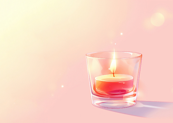 JPG 분홍색 일러스트 불꽃 사람없음 빛 힐링 향기 아로마 향초 국내일러스트 AI일러스트 AI콘텐츠 컬러 초 불 냄새 파일형식