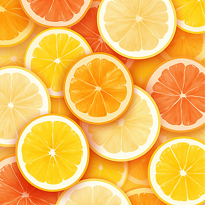 JPG 오렌지 과일 일러스트 단면 사람없음 노란색 신선 가득함 국내일러스트 AI일러스트 AI콘텐츠 컬러 파일형식