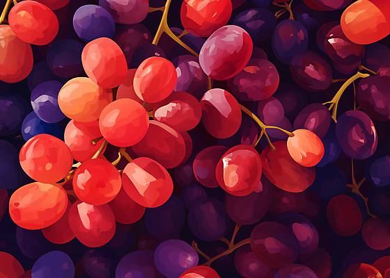 JPG 일러스트 포도 사람없음 신선 가득함 국내일러스트 AI일러스트 AI콘텐츠 과일 파일형식