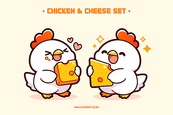 일러스트 치즈 웃음 들기 사람없음 반짝임 세트 노란색 귀여움 하트 먹기 닭캐릭터 일러캐릭터 AI파일 모양 캐릭터 컬러 동물캐릭터 컨셉 모션 유제품 표정 닭 파일형식 벡터